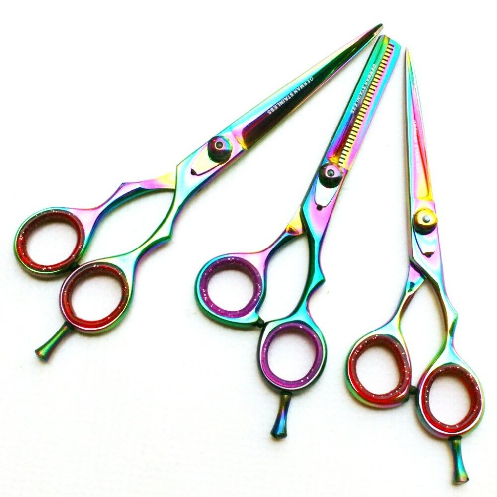 3 Pc Rainbow CUT Brand Pro Hair Cutting & Thinning